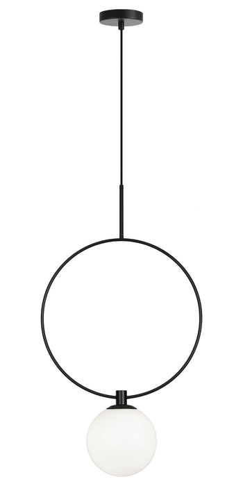 Matteo Lighting - C71311BKOP - One Light Pendant - Averley - Black