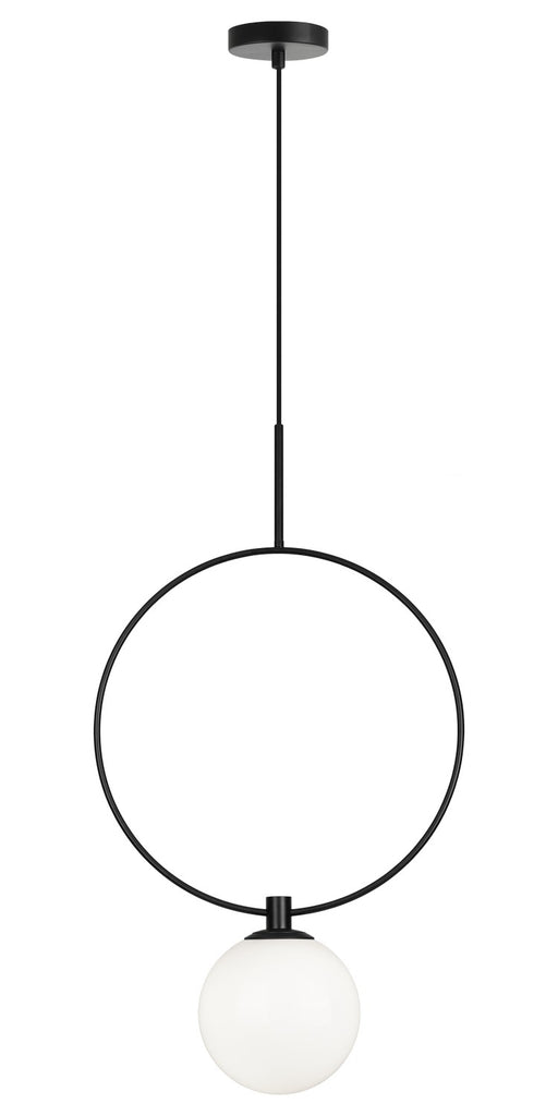 Matteo Lighting - C71311BKOP - One Light Pendant - Averley - Black