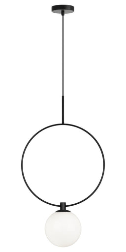 Averley One Light Pendant Black