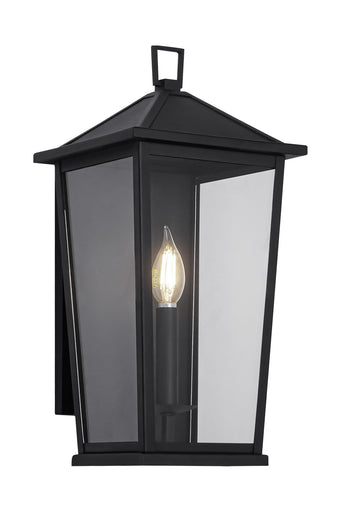Ingress One Light Wall Sconce Matte Black