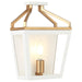 Matteo Lighting - W67011WHAG - One Light Wall Sconce - Mavonshire - White + Aged Gold Brass