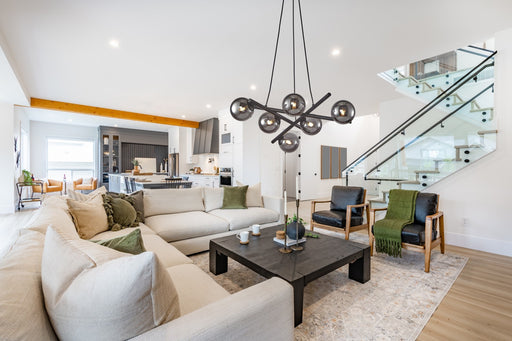 Artcraft - AC11976SM - Six Light Chandelier - Modena - Black