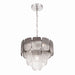 Artcraft - AC12051CS - Five Light Pendant - Bianca - Polished Nickel, Crystalline Smoke