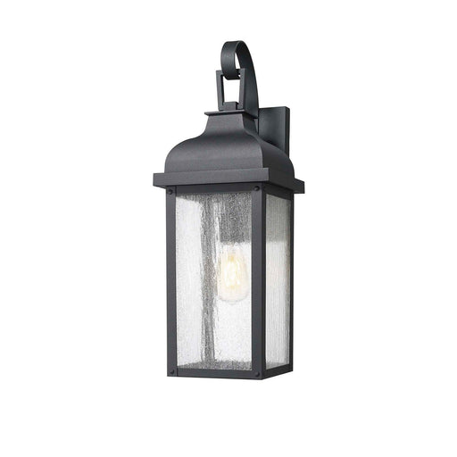 Madrid One Light Outdoor Wall Sconce Black