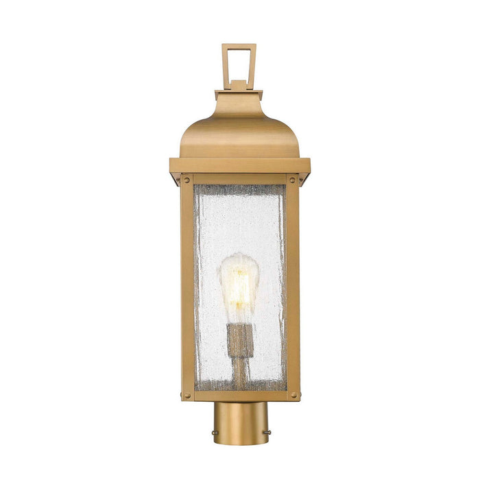 Artcraft - AC8183WB - One Light Outdoor Post Mount - Madrid - Weathered Brass