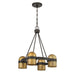 Savoy House - 1-1151-4-333 - Four Light Chandelier - Andover - Mediterranean Bronze and Riviera Brass