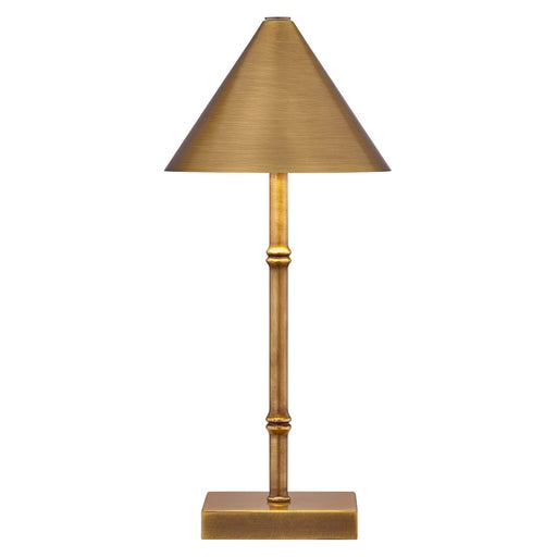 Mae LED Table Lamp Brass Bamboo