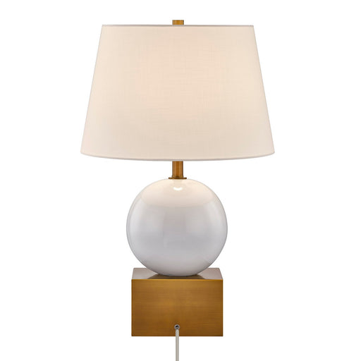 Brumfield One Light Table Lamp Ceramic and Brass