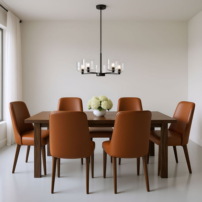 Visual Comfort Studio - DJC1225MBK - Five Light Chandelier - Lochdale - Midnight Black