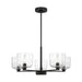 Visual Comfort Studio - DJC1225MBK - Five Light Chandelier - Lochdale - Midnight Black
