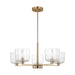 Visual Comfort Studio - DJC1225SB - Five Light Chandelier - Lochdale - Satin Brass