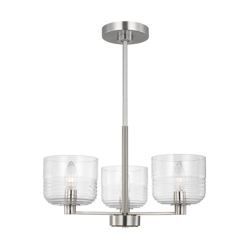 Lochdale Three Light Chandelier Brushed Nickel
