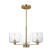 Visual Comfort Studio - DJC1233SB - Three Light Chandelier - Lochdale - Satin Brass