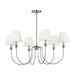 Visual Comfort Studio - DJC1246BS - Six Light Chandelier - Elsay - Brushed Nickel