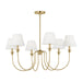 Visual Comfort Studio - DJC1246SB - Six Light Chandelier - Elsay - Satin Brass