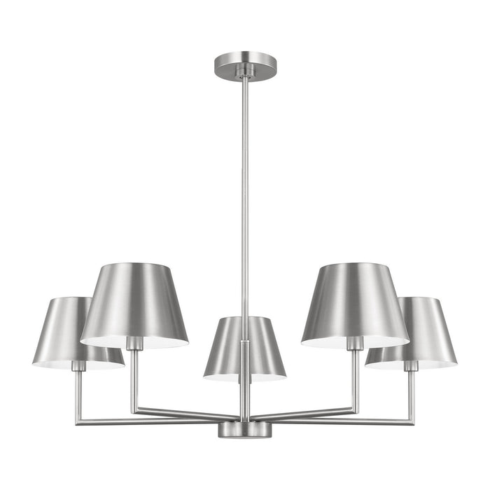 Visual Comfort Studio - DJC1265BS - Five Light Chandelier - Ender - Brushed Nickel