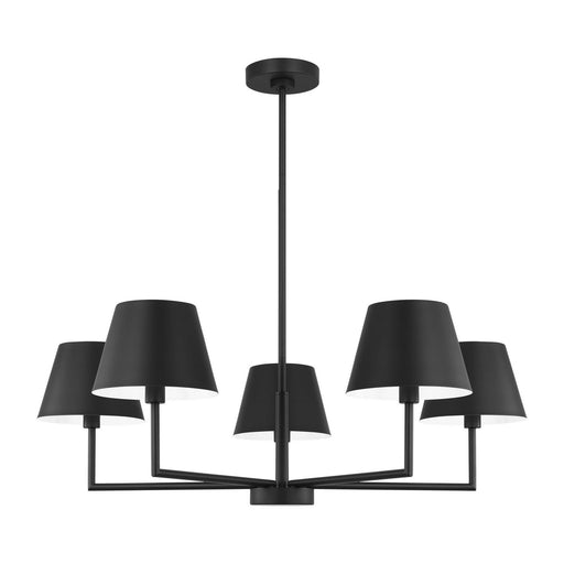Visual Comfort Studio - DJC1265MBK - Five Light Chandelier - Ender - Midnight Black