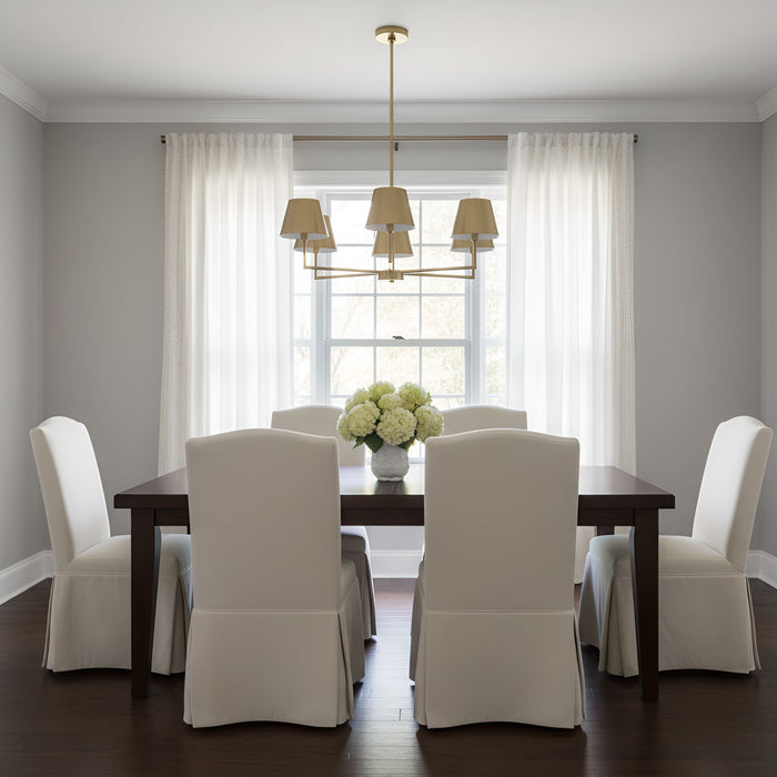 Visual Comfort Studio - DJC1265SB - Five Light Chandelier - Ender - Satin Brass