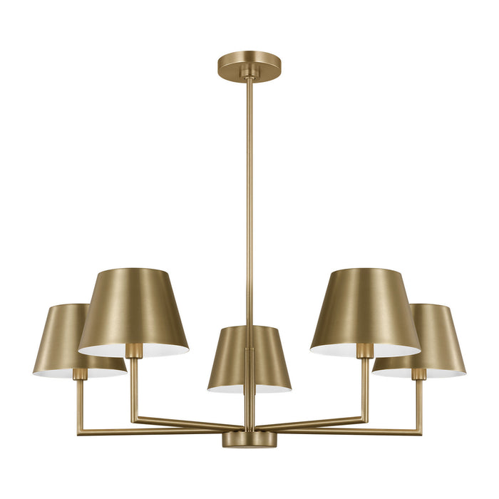 Visual Comfort Studio - DJC1265SB - Five Light Chandelier - Ender - Satin Brass