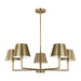 Visual Comfort Studio - DJC1265SB - Five Light Chandelier - Ender - Satin Brass