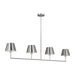 Visual Comfort Studio - DJC1274BS - Four Light Linear Chandelier - Ender - Brushed Nickel