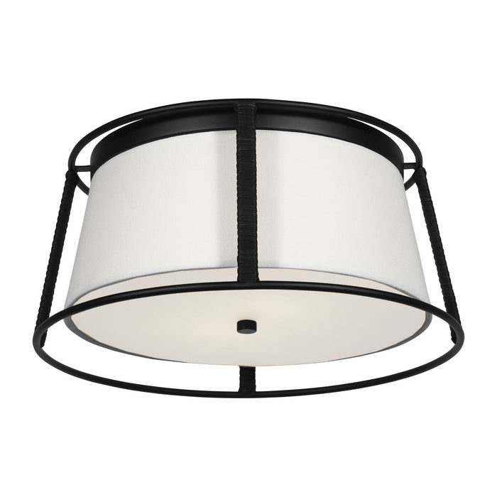 Visual Comfort Studio - DJF1002MBK - Two Light Flush Mount - Cortes - Midnight Black