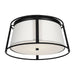 Visual Comfort Studio - DJF1002MBK - Two Light Flush Mount - Cortes - Midnight Black