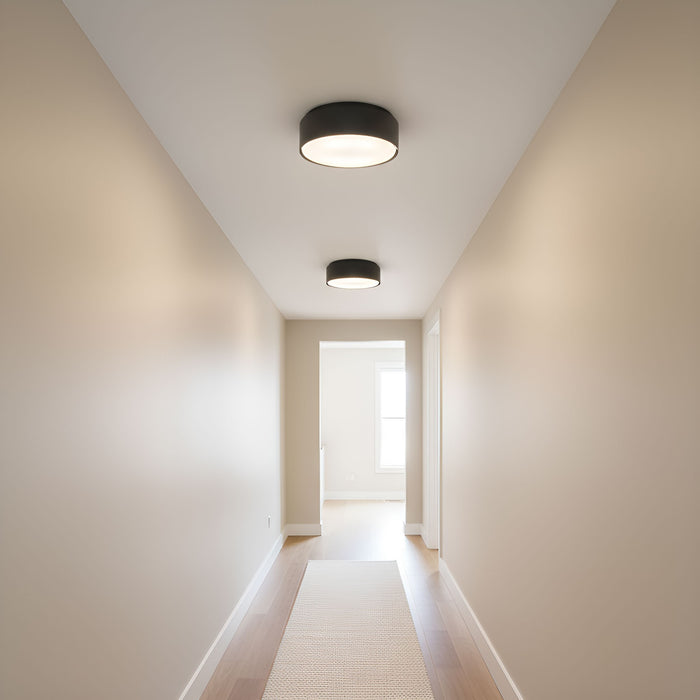 Visual Comfort Studio - DJF1042MBK - Two Light Flush Mount - Dartmore - Midnight Black