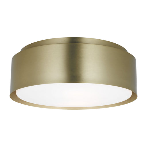 Dartmore Two Light Flush Mount Satin Brass
