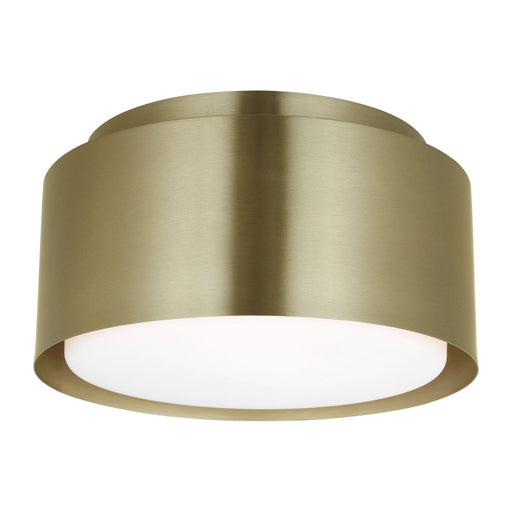 Dartmore One Light Flush Mount Satin Brass