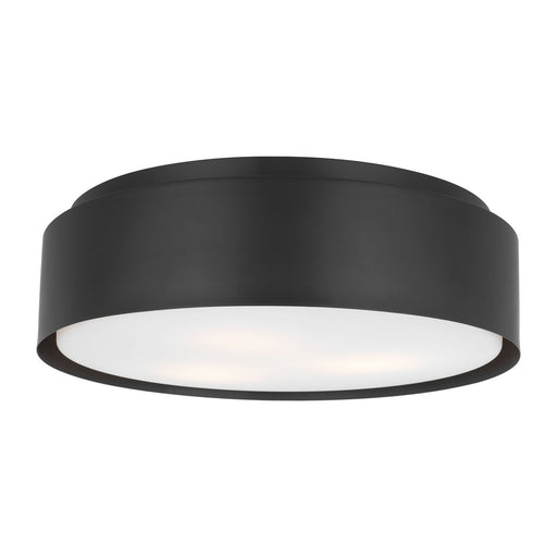 Dartmore Three Light Flush Mount Midnight Black