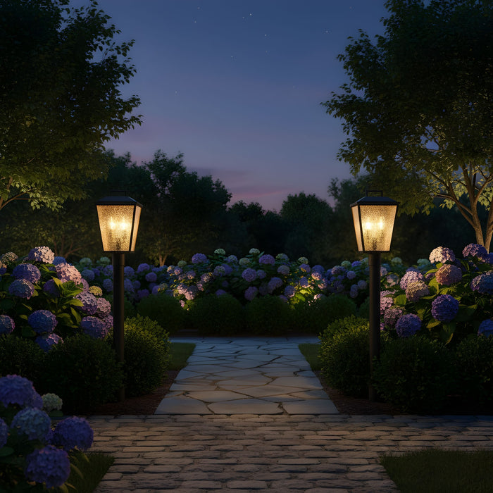 Visual Comfort Studio - DJO1092TXB - Two Light Post Mount - Kennewick - Textured Black