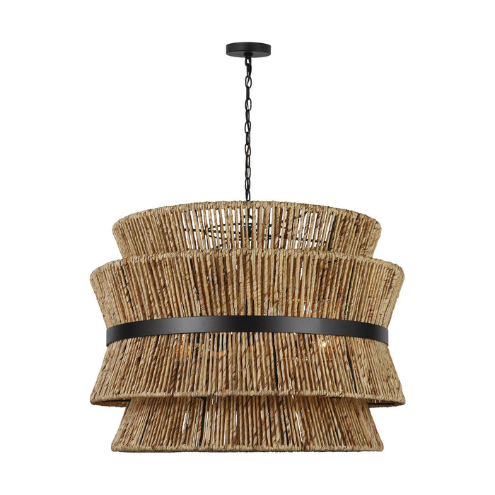 Visual Comfort Studio - DJP1074MBK - Four Light Pendant - Thurlo - Midnight Black