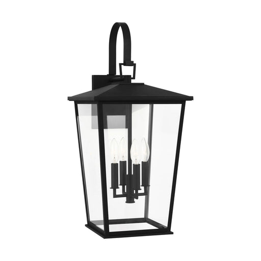 Linton Lantern Textured Black