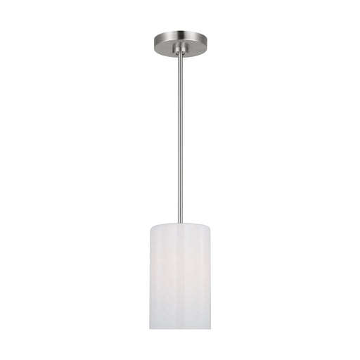 Generation Lighting - GLP1001EN3/BS - One Light Mini Pendant - Rhett - Brushed Steel