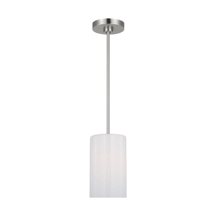 Generation Lighting - GLP1001EN3/BS - One Light Mini Pendant - Rhett - Brushed Steel