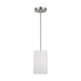 Generation Lighting - GLP1001EN3/BS - One Light Mini Pendant - Rhett - Brushed Steel