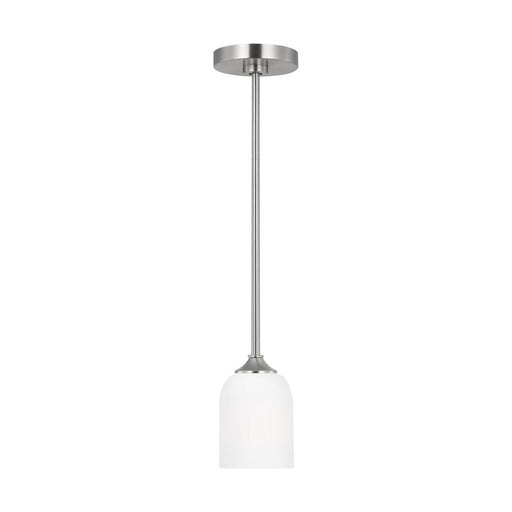 Emile One Light Mini Pendant Brushed Steel