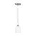 Generation Lighting - GLP1021EN3/BS - One Light Mini Pendant - Emile - Brushed Steel