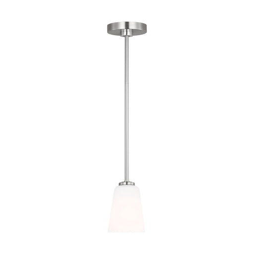 Miles One Light Mini-Pendant Brushed Nickel