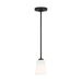 Generation Lighting - GLP1031MBK - One Light Mini-Pendant - Miles - Midnight Black