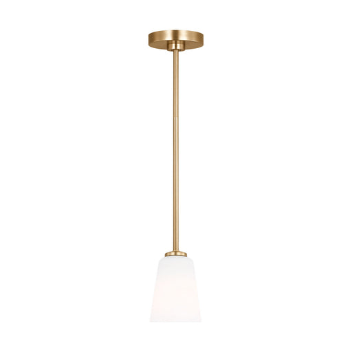 Miles One Light Mini-Pendant Satin Brass