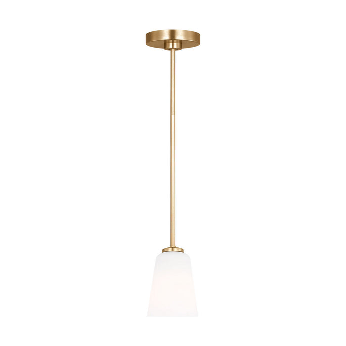 Generation Lighting - GLP1031SB - One Light Mini-Pendant - Miles - Satin Brass