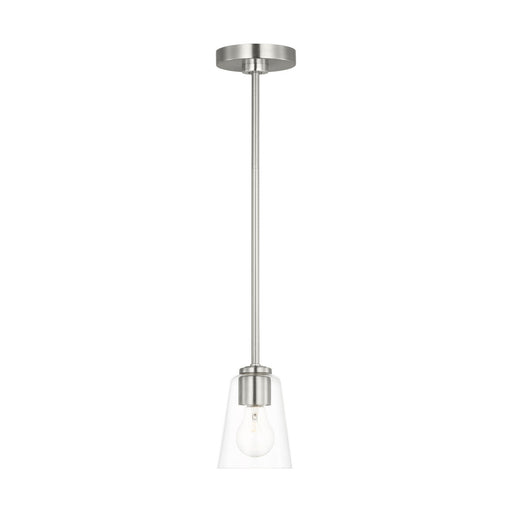 Miles One Light Mini-Pendant Brushed Nickel