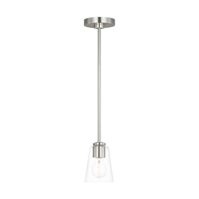 Generation Lighting - GLP1041BS - One Light Mini-Pendant - Miles - Brushed Nickel