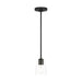 Generation Lighting - GLP1041MBK - One Light Mini-Pendant - Miles - Midnight Black