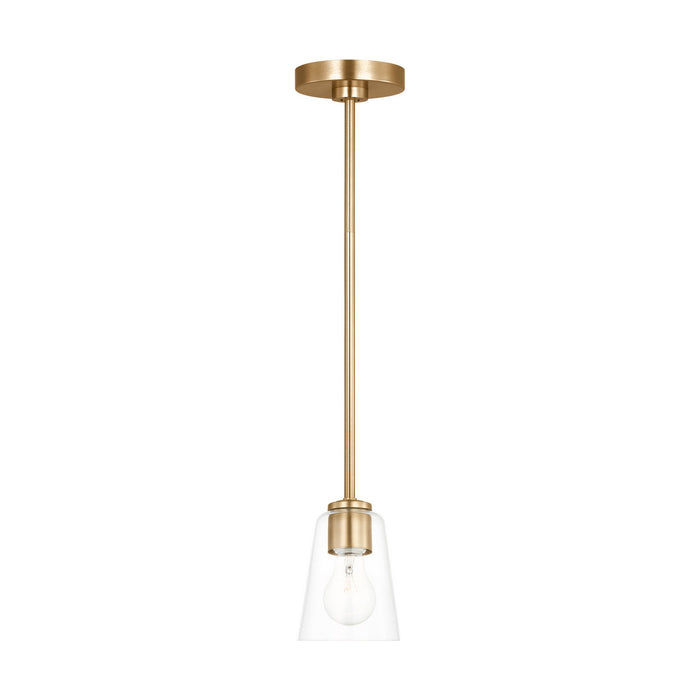 Generation Lighting - GLP1041SB - One Light Mini-Pendant - Miles - Satin Brass