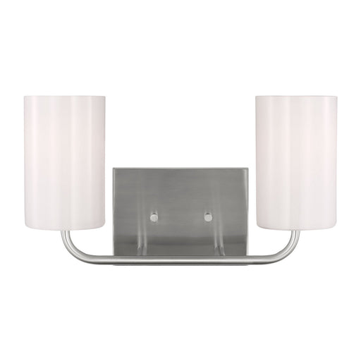 Generation Lighting - GLV1002EN3/BS - Two Light Vanity - Rhett - Brushed Steel