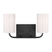 Generation Lighting - GLV1002EN3/MBK - Two Light Vanity - Rhett - Midnight Black