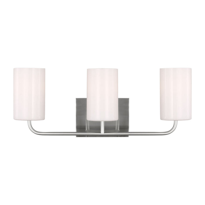 Generation Lighting - GLV1003EN3/BS - Three Light Vanity - Rhett - Brushed Steel